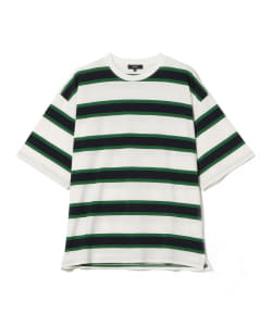BEAMS HEART / 配色ボーダー ビッグシルエット Tシャツ
