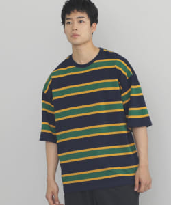 BEAMS HEART / 配色ボーダー ビッグシルエット Tシャツ
