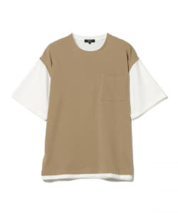 BEAMS HEART / 接触冷感 ベストフェイクレイヤード Tシャツ