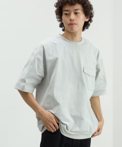 スラブ ポリエステル ポケット Tシャツ