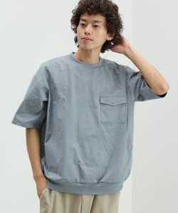 スラブ ポリエステル ポケット Tシャツ