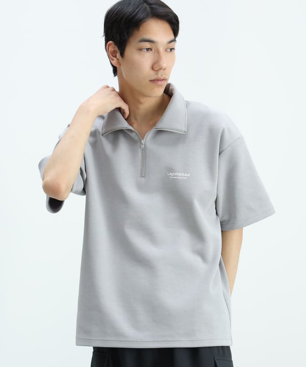 unisex】フラワーモチーフ ハーフジップ / Half zip with flower