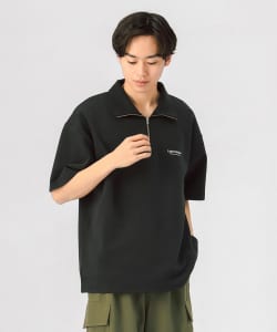 ダンボール ハーフジップ（吸水速乾・毛玉軽減）