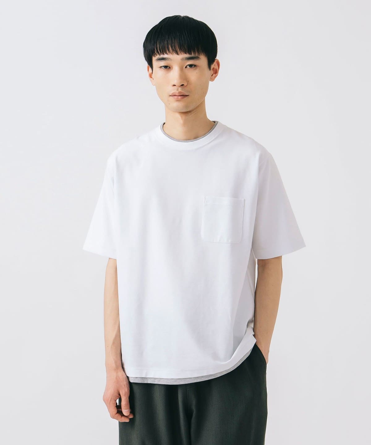 BEAMS HEART（ビームス ハート）クールタッチ フェイクレイヤー ポケット Tシャツ（Tシャツ・カットソー Tシャツ）通販｜BEAMS