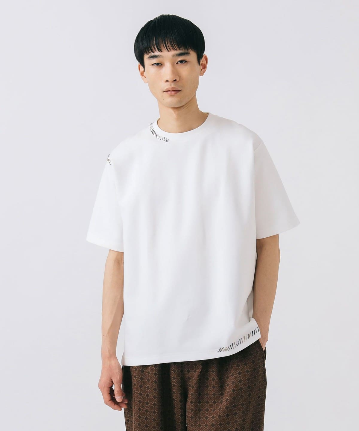 ダンボール ステッチ Tシャツ(吸水速乾・毛玉軽減) Tシャツ・カットソー MEN WHITE S ダンボール ステッチ Tシャツ(吸水速乾・毛玉軽減) Tシャツ・カットソー MEN WHITE S