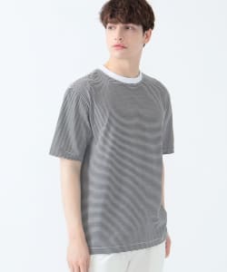 ミニボーダー クルーネック Tシャツ