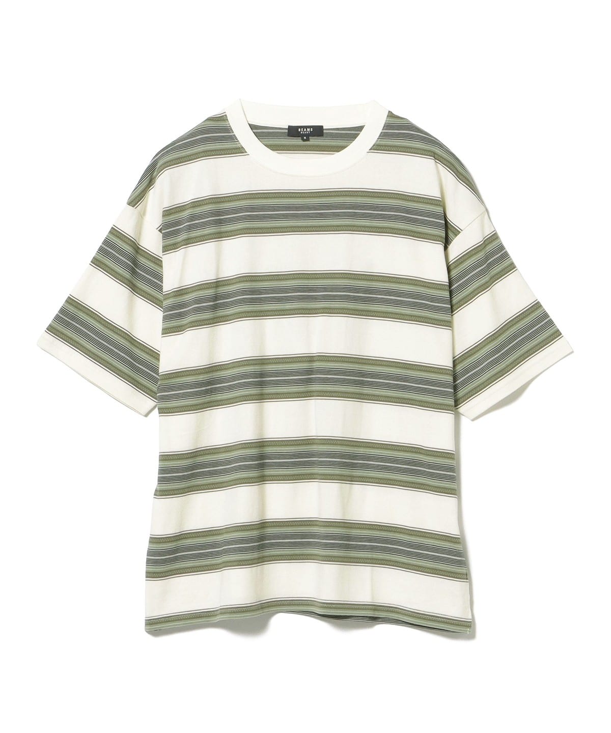グラデーション ボーダー Tシャツ Tシャツ・カットソー MEN OLIVE M グラデーション ボーダー Tシャツ Tシャツ・カットソー MEN OLIVE M