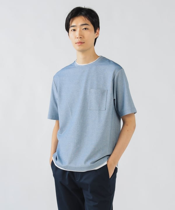 グラスハート記念品Tシャツ(グレー) BEAMS HEART（ビームス ハート）テックメッシュ ショート