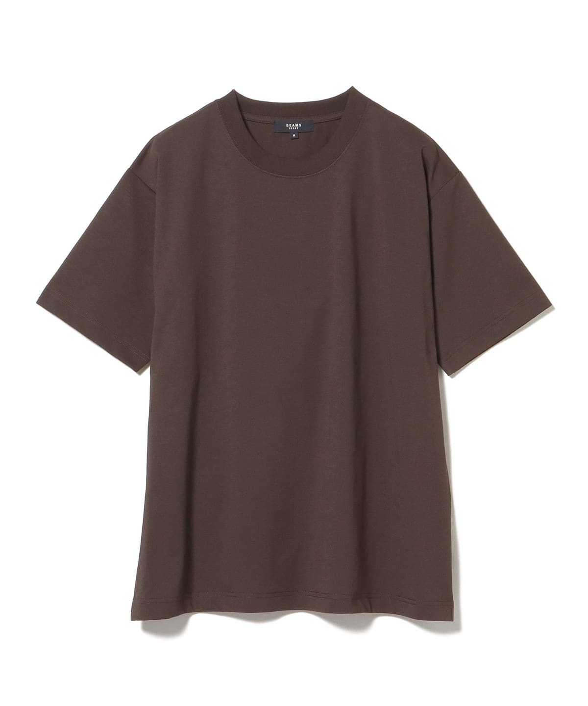 コットン ライク プレーン Tシャツ (速乾・毛玉軽減) Tシャツ・カットソー MEN BROWN L コットン ライク プレーン Tシャツ (速乾・毛玉軽減) Tシャツ・カットソー MEN BROWN L