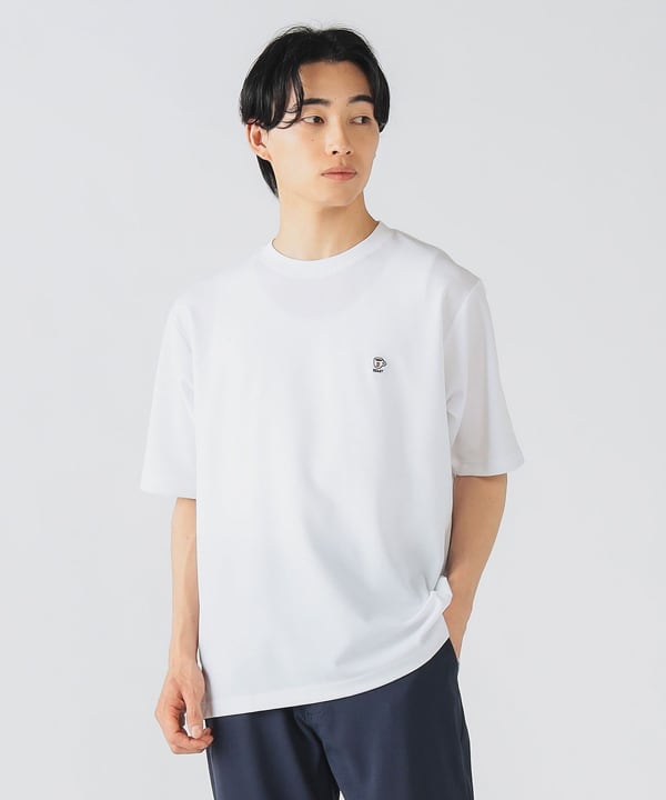 BEAMS HEART BEAMS HEART Time Sale] Pique Coffee Embroidered