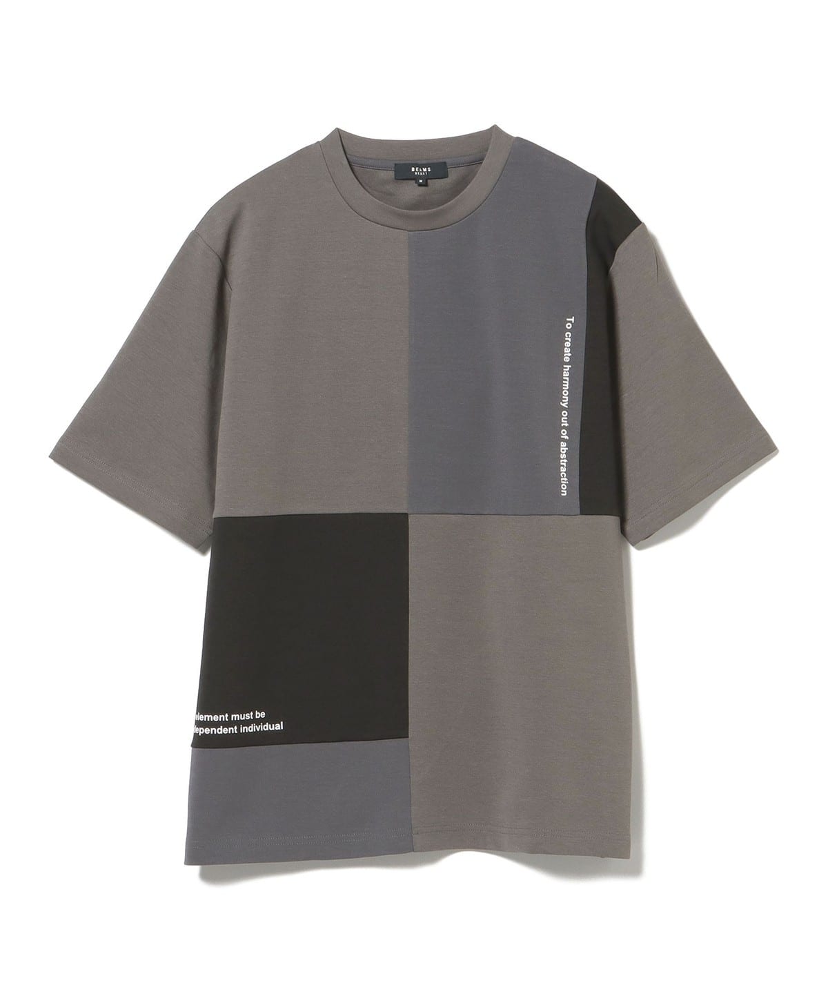 ダンボール 切替 ショート スリーブ Tシャツ(吸水速乾・毛玉軽減) Tシャツ・カットソー MEN BLACK L ダンボール 切替 ショート スリーブ Tシャツ(吸水速乾・毛玉軽減) Tシャツ・カットソー MEN BLACK L