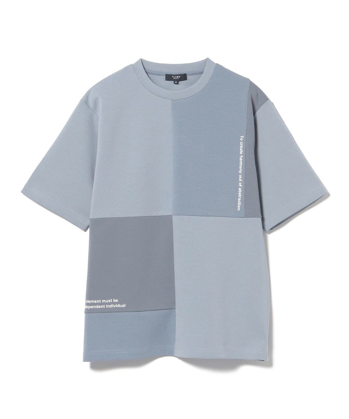 ダンボール 切替 ショート スリーブ Tシャツ(吸水速乾・毛玉軽減) Tシャツ・カットソー MEN BLUE M ダンボール 切替 ショート スリーブ Tシャツ(吸水速乾・毛玉軽減) Tシャツ・カットソー MEN BLUE M