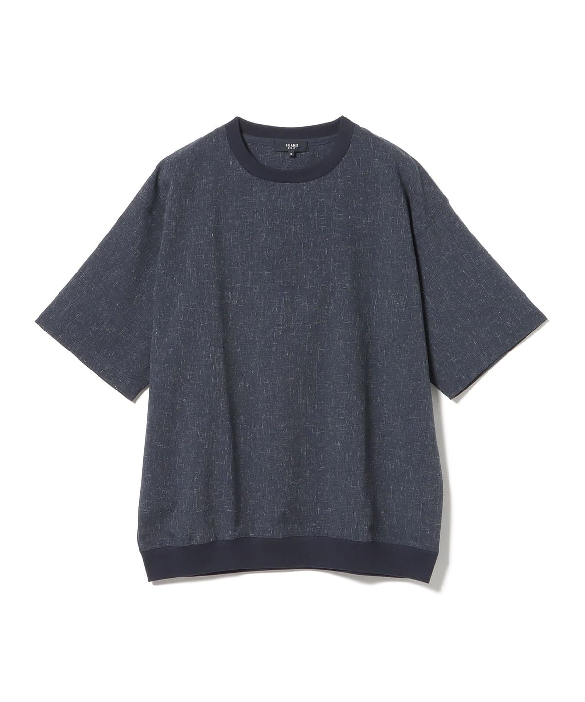 麻混 メランジ Tシャツ Tシャツ・カットソー MEN NAVY S 麻混 メランジ Tシャツ Tシャツ・カットソー MEN NAVY S