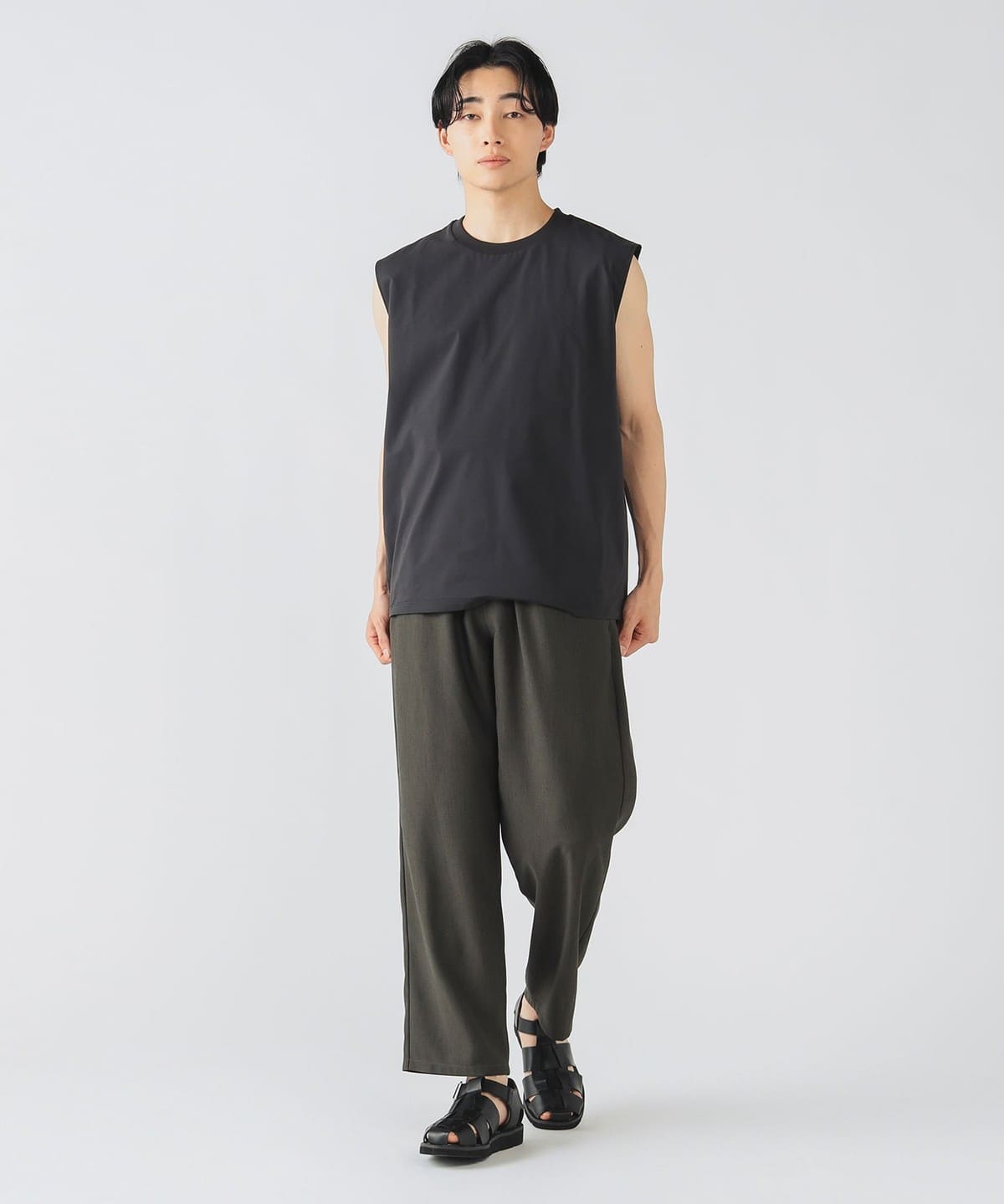【未使用】BEAMS HEART テックカラミ セットアップスーツ Lサイズ セール】【ウォッシャブル・軽量】テックカラミ 2ボタン