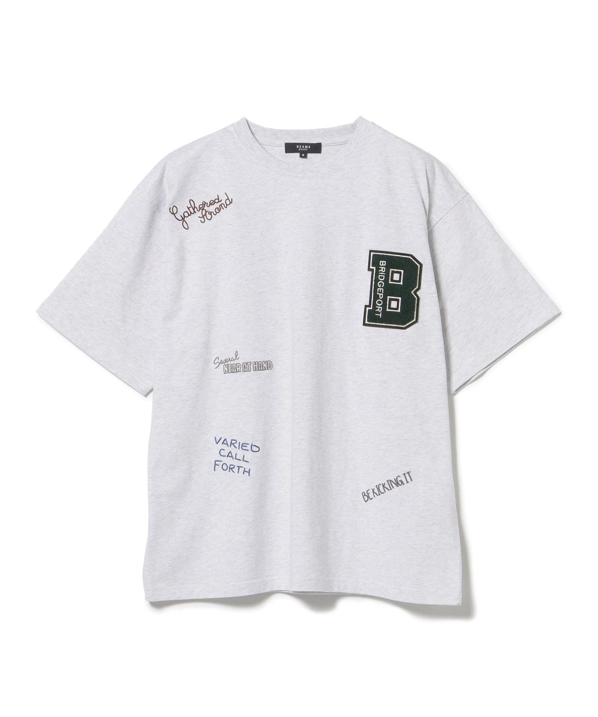 レタード ショート スリーブ Tシャツ Tシャツ・カットソー MEN LIGHT GREY L レタード ショート スリーブ Tシャツ Tシャツ・カットソー MEN LIGHT GREY L