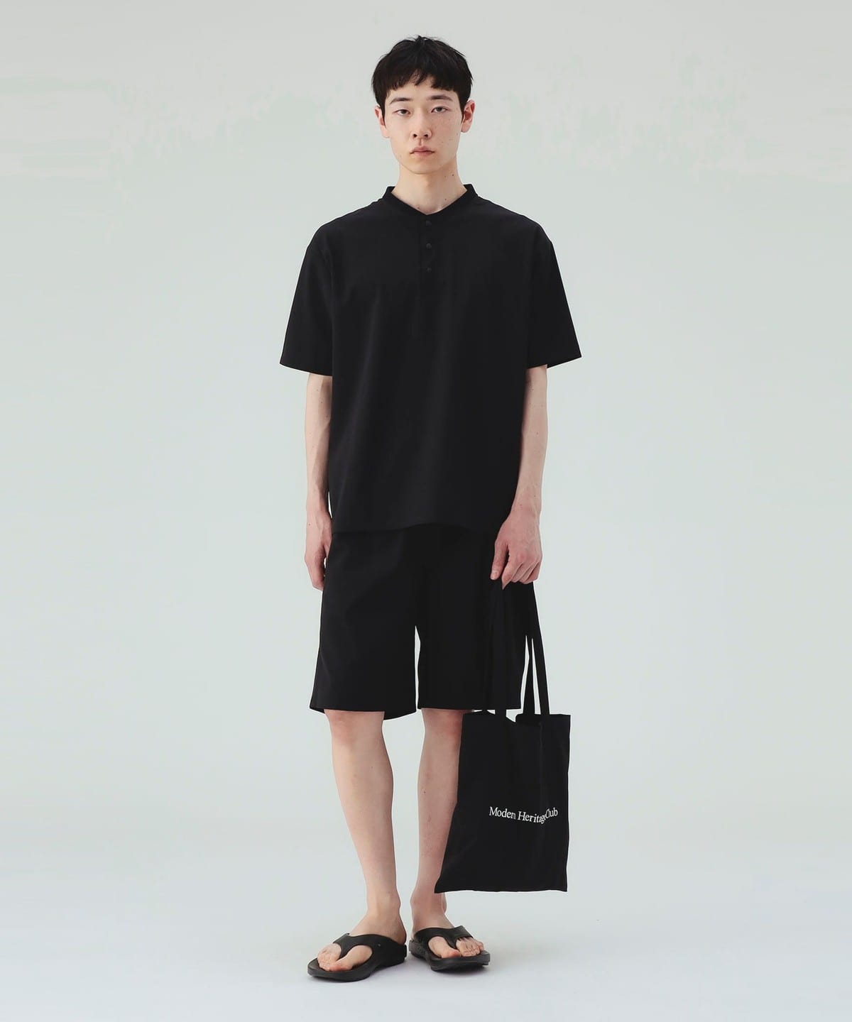 BEAMS DESIGN ブラックウェアセット XLサイズ　薄手 BEAMS HEART（ビームス ハート）ドライタッチ セットアップ ＆ トート