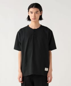 ワッフル ヘンリーネック ショートスリーブ カットソー