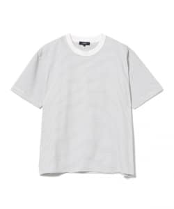 綿ライクポリ ボーダー Tシャツ（吸水速乾）