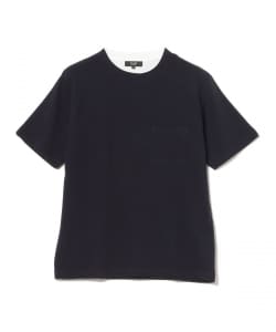 リップルダブルフェイス フェイクレイヤード Tシャツ（接触冷感）