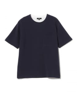 リップルダブルフェイス フェイクレイヤード Tシャツ（接触冷感）