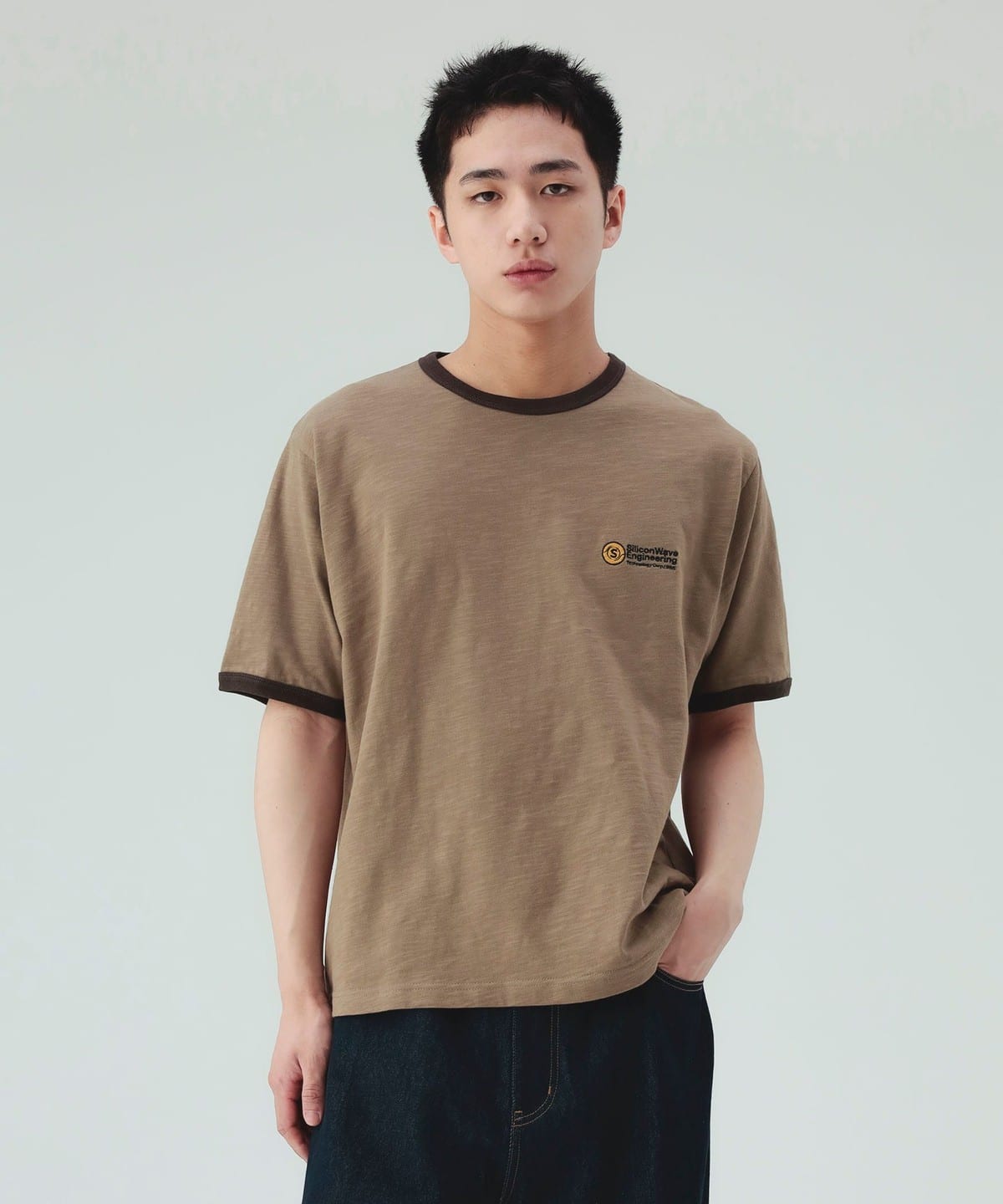 BEAMS HEART（ビームス ハート）モダン配色 リンガー Tシャツ（Tシャツ
