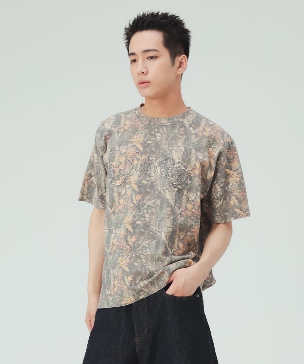 アップリケ ウォッシュ クルーネック Tシャツ [H:183cm C:80 W:68 H:89.5 Size:L]