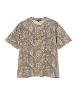 アップリケ ウォッシュ クルーネック Tシャツ