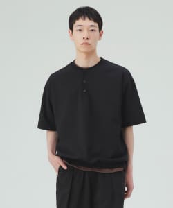 ポリトロ リブ ヘンリーネック Tシャツ