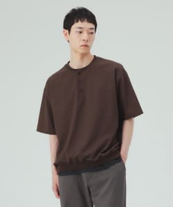 ポリトロ リブ ヘンリーネック Tシャツ