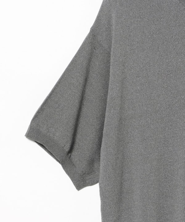 [10% OFF Coupon Eligible] Henley Neck Short Sleeve Knit (Cooling Fabric)