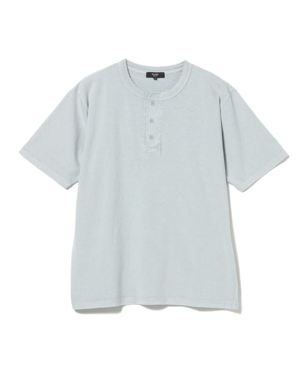 【10%OFFクーポン対象】コットン天竺 ヘンリーネック カットソー