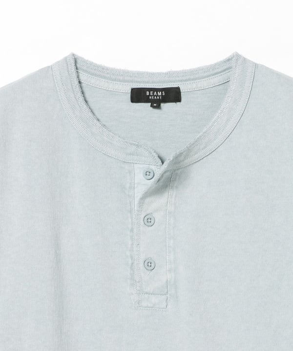 【10%OFFクーポン対象】コットン天竺 ヘンリーネック カットソー