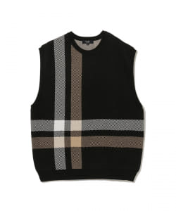 BEAMS HEART / チェック ビッグベスト