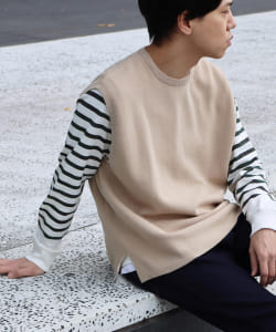 BEAMS HEART / ダブルフェイス ビッグシルエット ベスト