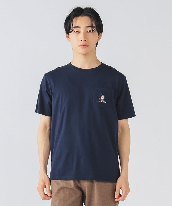 BEAMS HEART（ビームス ハート）タキビ ベアー ポケット Tシャツ