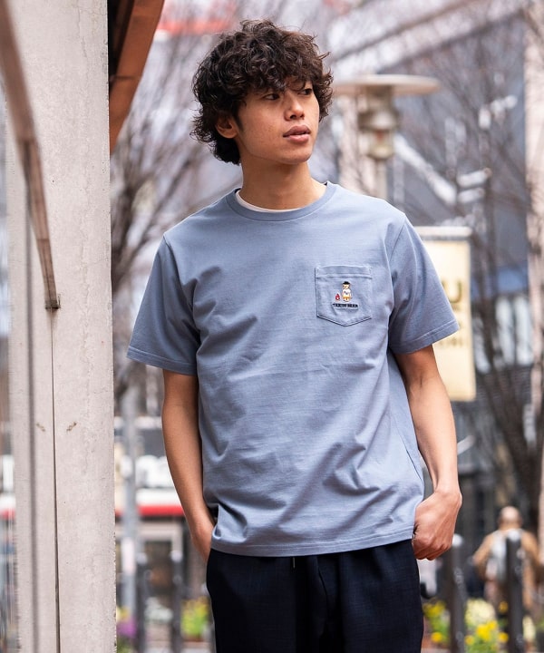 BEAMS HEART（ビームス ハート）タキビ ベアー ポケット Tシャツ（Tシャツ・カットソー プリントTシャツ）通販｜BEAMS