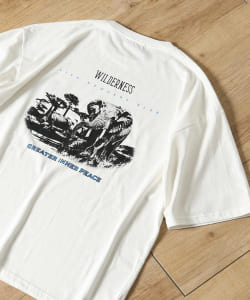 BEAMS HEART / サファリ プリント Tシャツ