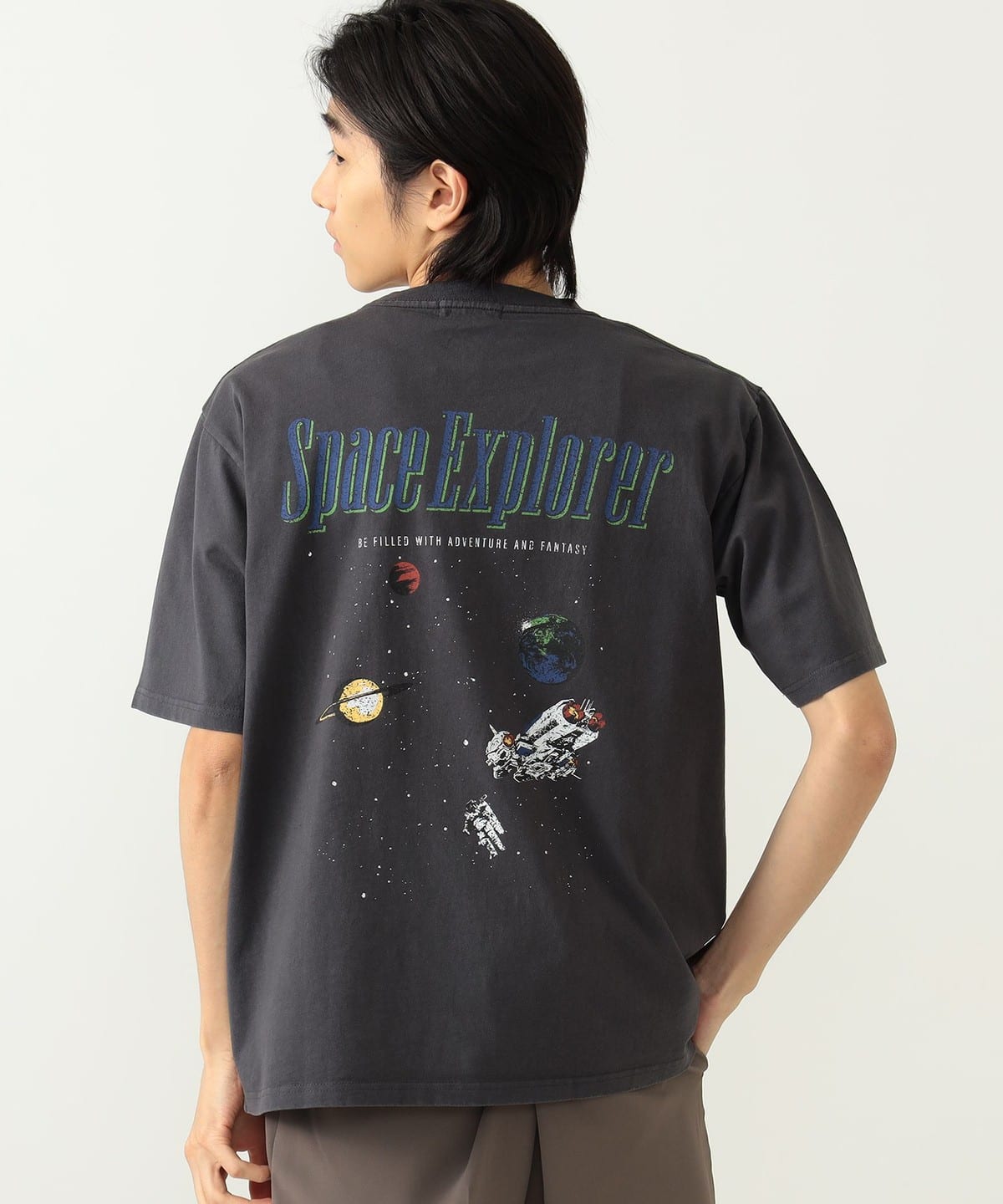ワイルド グラフィック Tシャツ Tシャツ・カットソー MEN BLACK/space L ワイルド グラフィック Tシャツ Tシャツ・カットソー MEN BLACK/space L