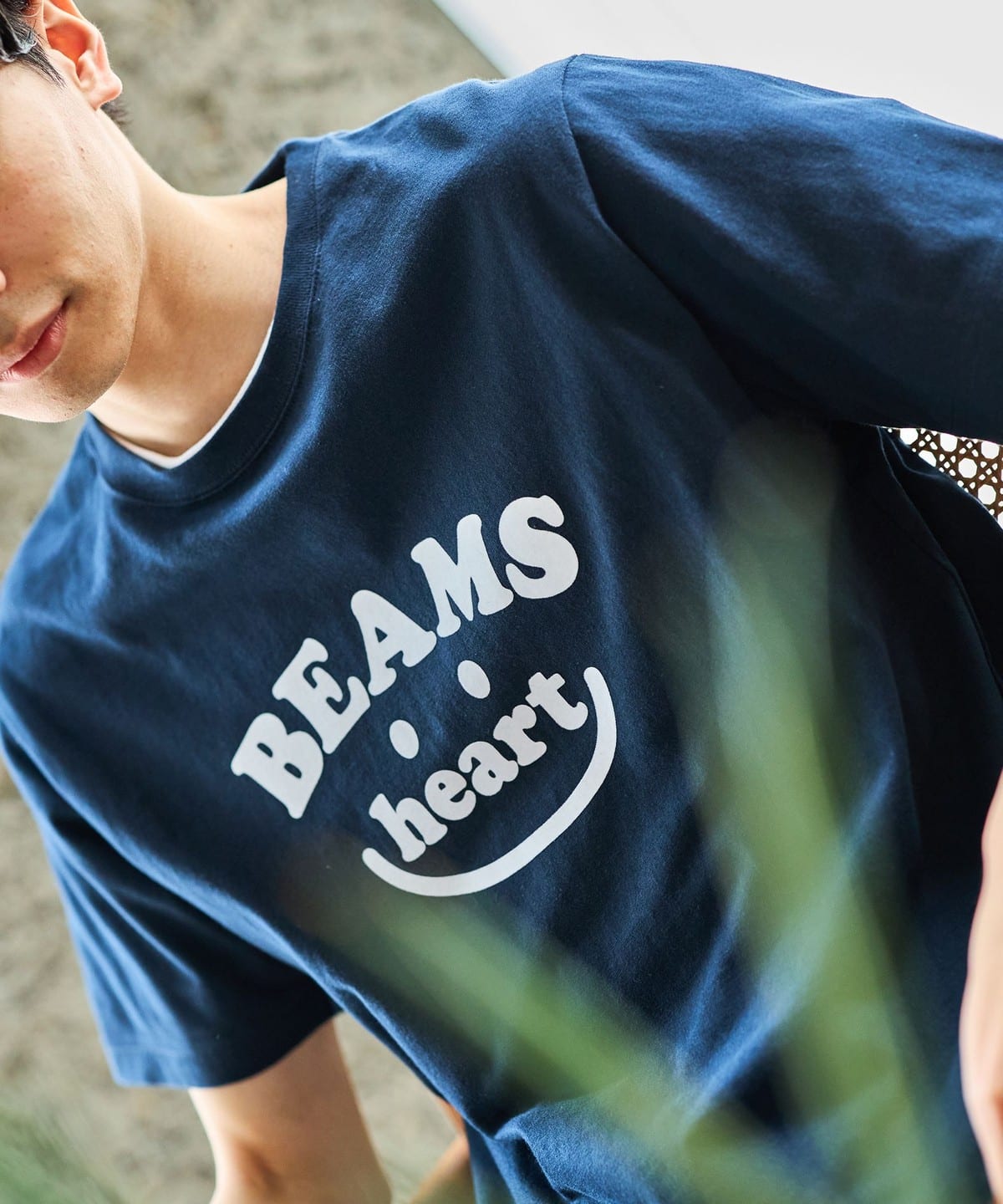 スマイルロゴ Tシャツ Tシャツ・カットソー MEN NAVY XL スマイルロゴ Tシャツ Tシャツ・カットソー MEN NAVY XL