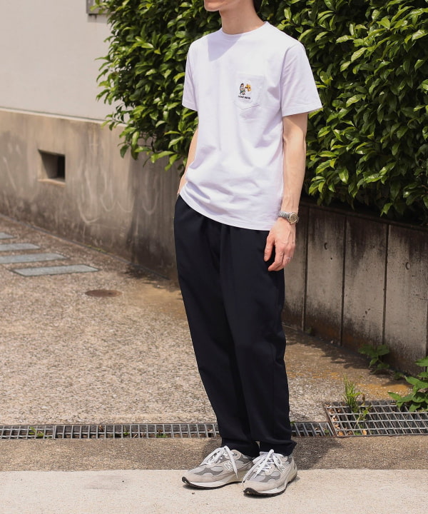 BEAMS HEART BEAMS HEART熊口袋T恤（T恤/剪裁缝制印花T恤）邮购