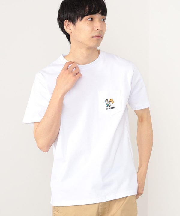 BEAMS HEART (BEAMS HEART) BEAMS HEART / Camp Bear Pocket T-shirt