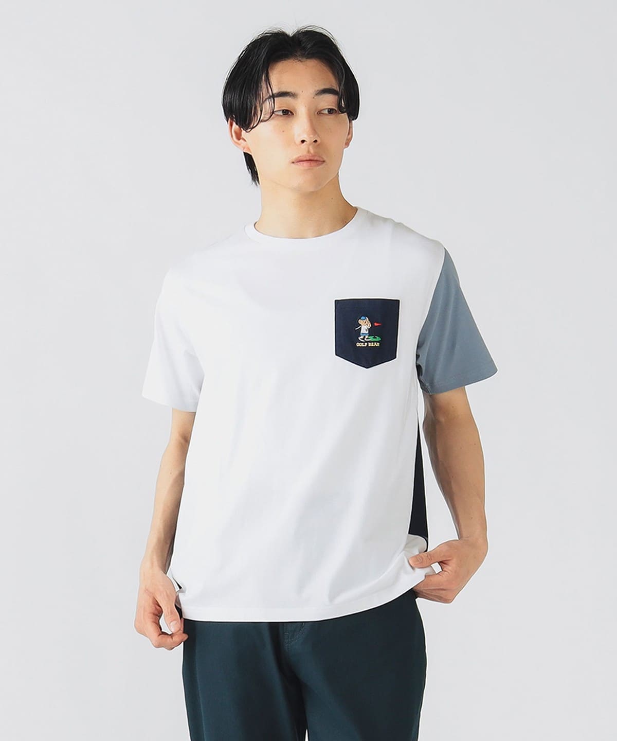 ゴルフ ベアー ポケットTシャツ Tシャツ・カットソー MEN CRAZY M ゴルフ ベアー ポケットTシャツ Tシャツ・カットソー MEN CRAZY M