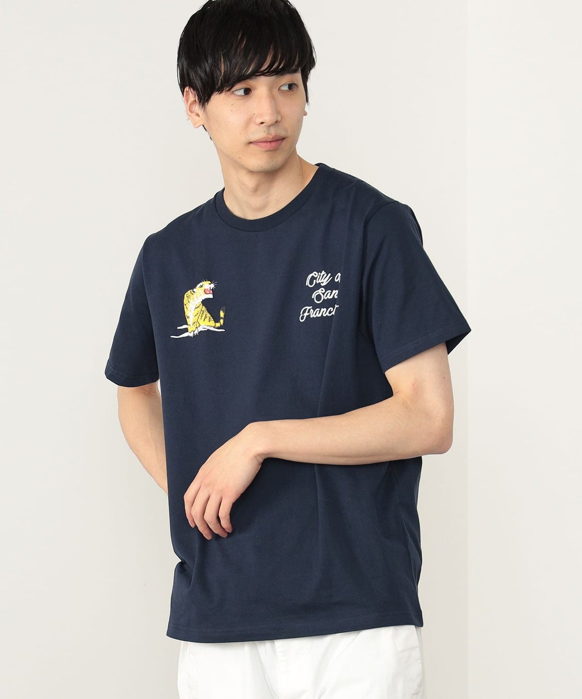 スーベニアプリント Tシャツ Tシャツ・カットソー MEN NAVY L スーベニアプリント Tシャツ Tシャツ・カットソー MEN NAVY L