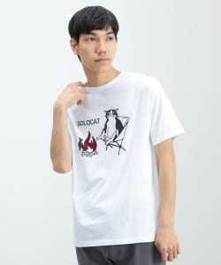 BEAMS HEART / 男裝 Rabbit & Cat 印花 短袖 T恤