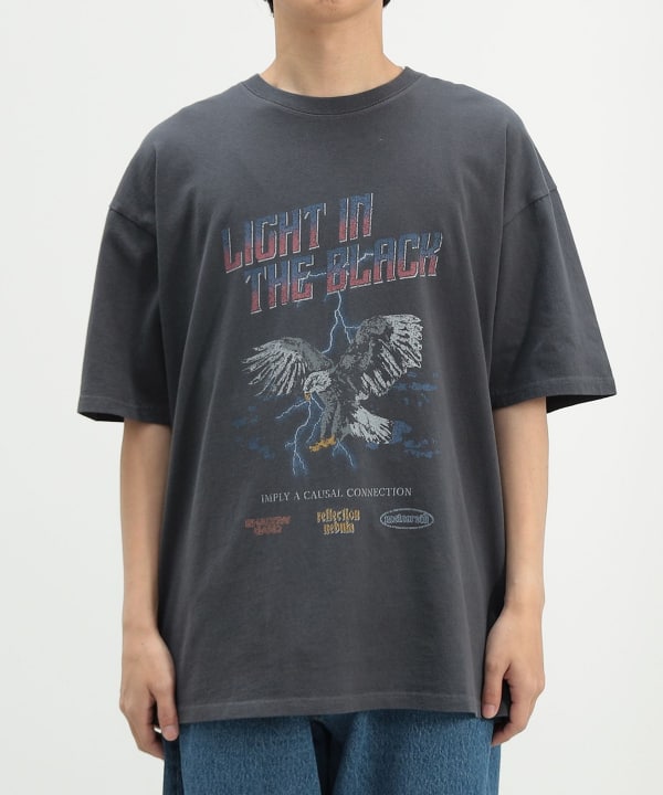 She's Closet tシャツ オーバーサイズ半袖ロゴフォト箔プリントT