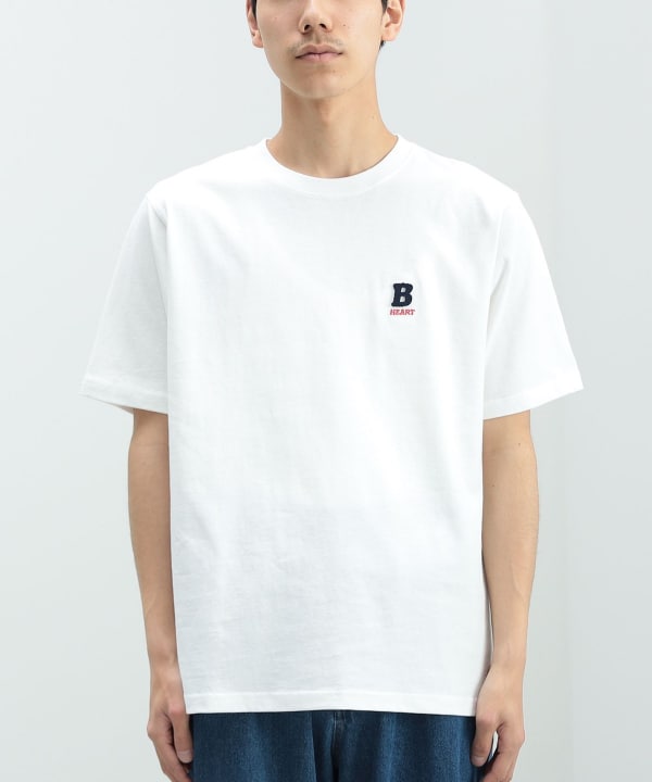 BEAMS HEART（ビームス ハート）エンブレム クルーネック T