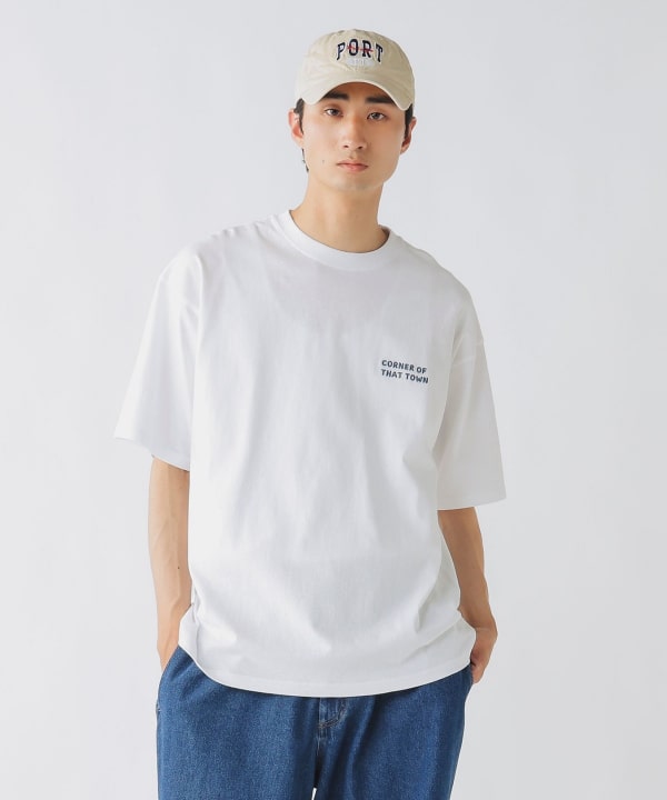 BEAMS HEART（ビームス ハート）ビルディング グラフィック コットン T