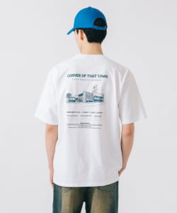 ビルディング グラフィック コットン Tシャツ
