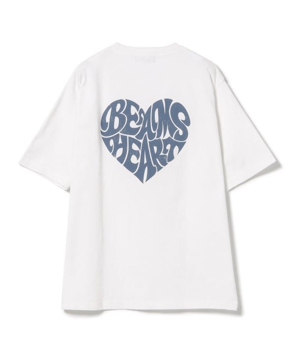 BEAMS HEART（ビームス ハート）ハート スター バックプリント T