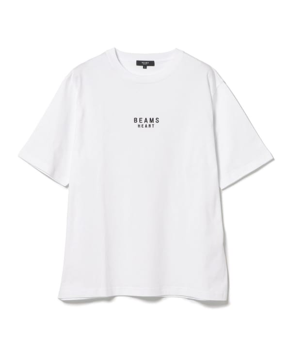 ビームス・ハート　ＢＥＡＭＳ・ＨＥＡＲＴ　半袖前開きシャツ　白　ＸＬ ビームス・ハートBEAMS・HEART半袖前開きシャツ白